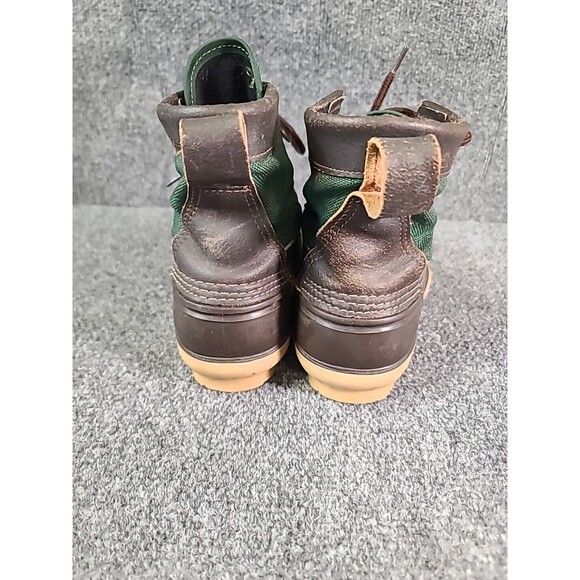 LaCrosse Duck Boot Brown/Olive Leather/Fabric Upper Womans Sz 5 LL Bean - Picture 5 of 8